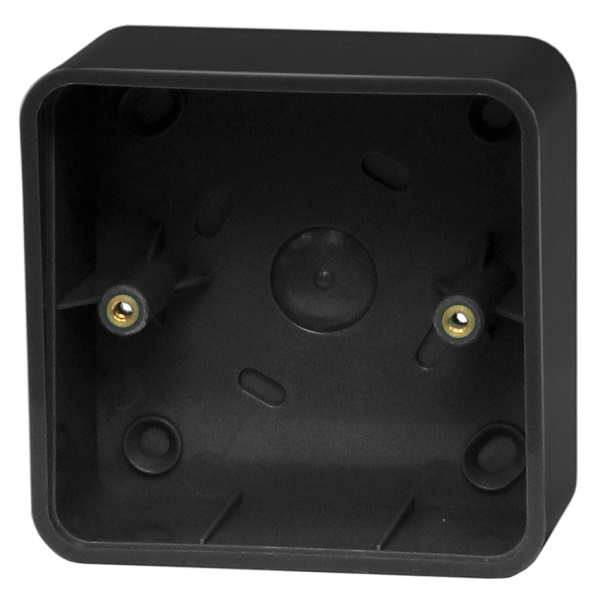 Адаптер пластиковый для накладного монтажа, черный, совместим с кнопками ST-EX144, ST-EX144L, ST-EX244 и ST-EX344LW, 92х92х50 мм