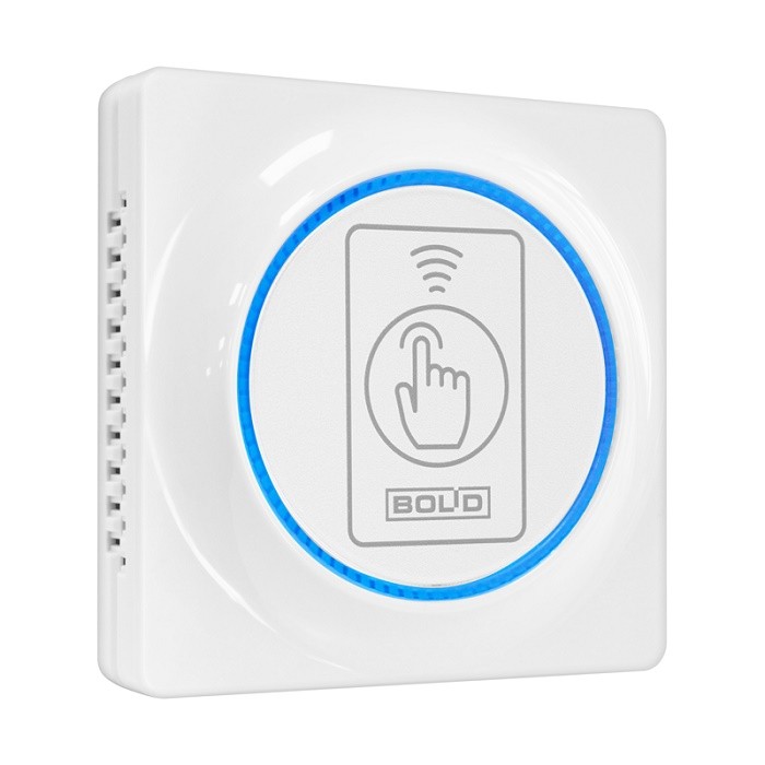 Считыватель проксимити карты EM-Marin, ProxCard II HID с интерфейсом Touch Memory, Wiegand-26 и -44. Кнопка для команд. -25 до +60°С . Накладной и розеточный. Цвет - белый