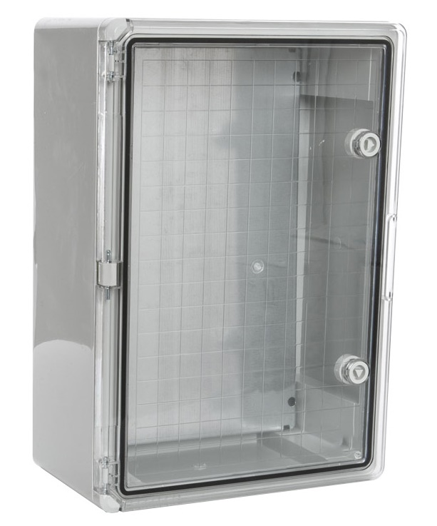 Корпус пластиковый с монтажной панелью ЩМП IP65 прозрачная дверь 500х350х190