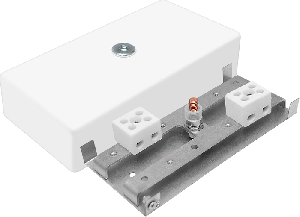 Коробка монтажная огнестойкая IP41, фарфоровый клеммник 4 контакта, до - 10 мм кв., 142x72х36 мм