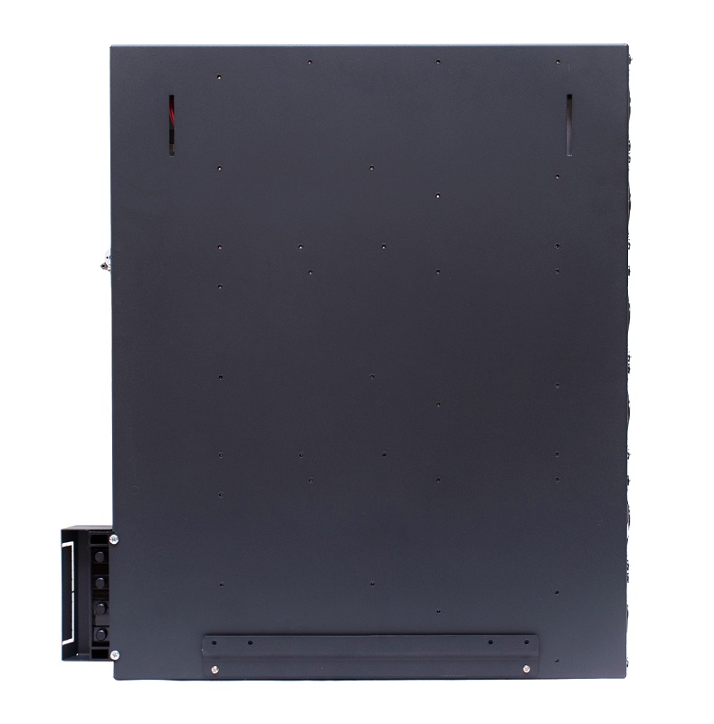 Стабилизатор переменного напряжения инверторный (с двойным преобразованием) однофазный, чистая синусоида; P-нагр.15 кВА/13.5 кВт, U-вх.90…310В, U-вых.220…230 (с шагом 1В), I-вых.68 А; IP20, t-раб.+5…+40°C, 480х535х103 мм