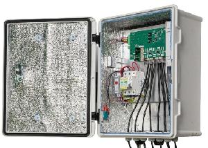 Коммутатор сетевой 8 портовый гигабитный управляемый уличный с РоЕ; 8xRJ-45 PoE 10/100/1000 Мбит/с, IEEE 802.3af/at, 2xSFP Uplink 10/100/1000 Мбит/с; PoE бюджет до 240 Вт; метод подачи питания А; AI PoE(watchdog)/Vlan; дальность передачи до 250 метров; грозозащита, защита от КЗ, IK10, IP66; -60... +50°C; 334х417х200 мм.