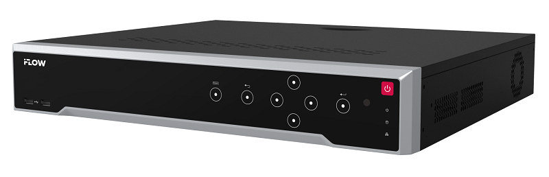 64-х канальный IP-регистратор, Видеовход: 64 IP до 32Мп; аудиовход/выход: 1 канал RCA; 1 HDMI до 8К, 1 HDMI до 4К (независимые), 1 VGA до 1080p, 1 HDMI до 4К (независимые); аудиовыход: 1 канал RCA. H.265+/H.265/H.264+/H.264; Входящий поток 400Мб/с; исходящий поток 400Мб/с; разрешение записи до 32Мп; синхр.воспр. 40 канала@2Мп; 4 SATA для HDD, до 16Тб каждый диск; 1 eSATA, тревожные вход/выход 16/9, выход 12VDC, 2х 10/100/1000M Ethernet; 2 USB 2.0, -10°C...+55°C;  АC220В; 15Вт макс (без HDD), ≤5 кг (без HDD). метал