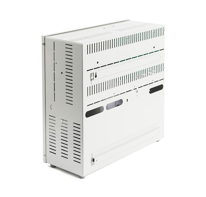 Источник бесперебойного питания 12В, 18А, регулируемый ток заряда АКБ, термокомпенсация тока заряда АКБ.Корпус под 2 АКБ 40 Ач; 5 информационных выходов о состоянии источника. Электронная зашита от перегрева, КЗ выхода и АКБ.