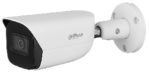 Уличная цилиндрическая IP-видеокамера с ИИ, 4Мп; 1/3” CMOS; объектив 2.8мм; механический ИК-фильтр; WDR(120дБ); чувствительность 0.005лк@F1.4; сжатие: H.265+, H.265, H.264+, H.264, MJPEG; 3 потока до 4Мп@25к/с; видеоаналитика: SMD 4.0 (интеллектуальный детектор движения), AI SSA (Автоматическая адаптация сцены), охрана периметра; ИК-подсветка до 30м; встроенный микрофон; MicroSD до 256Гбайт; защита: IP67; питание: 12В(DC), PoE; корпус: металл