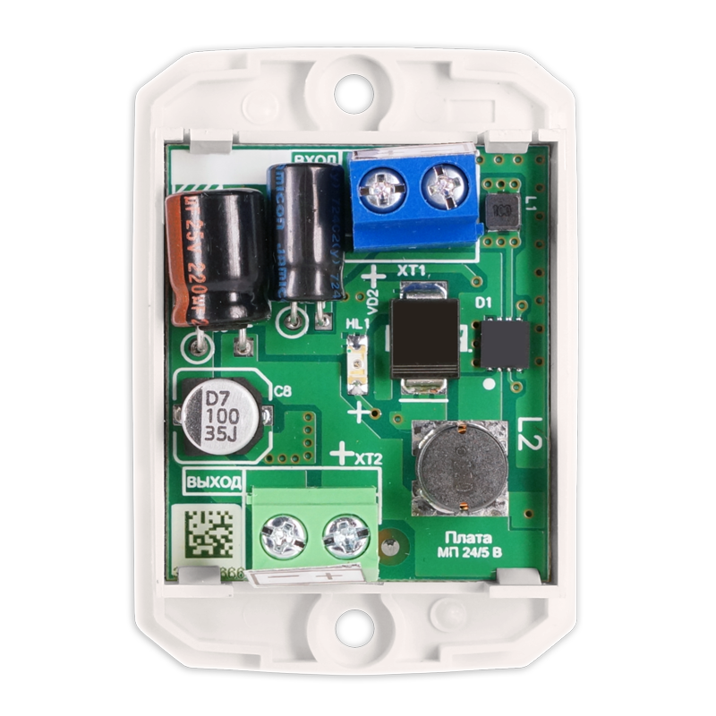 МП 24/5 - Источник питания  5 В, 0.8А для преобразователей RS-FX и Ethernet-FX. Входное напряжение от 10 до 30 В. Источник питания  5 В, 0.8А для преобразователей RS-FX и Ethernet-FX. Входное напряжение от 10 до 30 В.