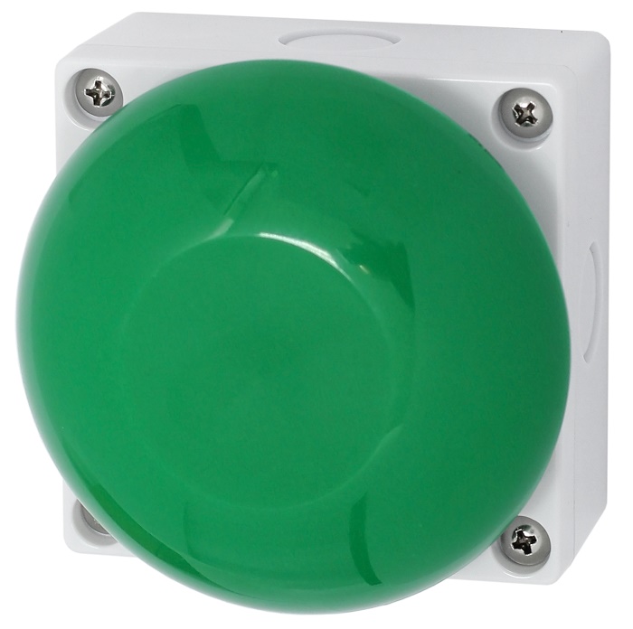 Кнопка пластиковая, накладная, IP68, контакты НЗ/ОБЩ + НР/ОБЩ, D93х72 мм