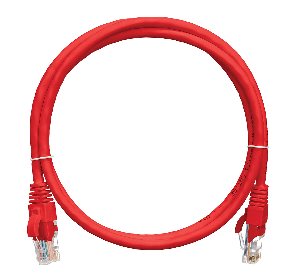 Патч-корд 0,5 метра U/UTP 4пары, Кат.5е (Класс D),&nbsp;&nbsp;многожильный, медный, 24AWG (7х0,205мм), LSZH нг(А)-HFLTx, красный, 0,5м