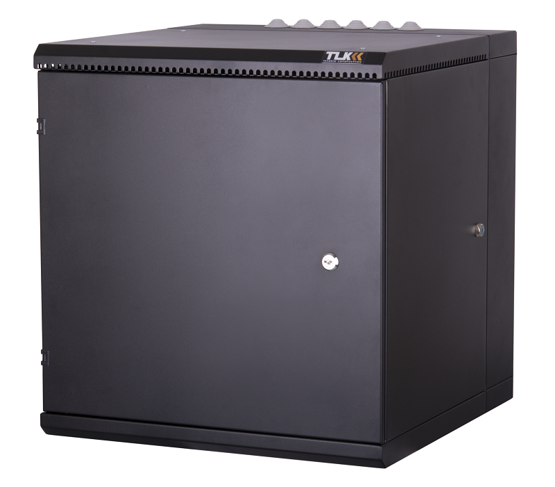 Настенный двухсекционный шкаф 19", 6U, металлическая дверь, промышленный, степень защиты IP55, Ш600хВ370хГ600мм, черный.