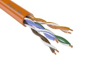 Огнестойкий безгалогенный кабель U/UTP Cat5e 4х2х0,52 для СКС и IP-сетей