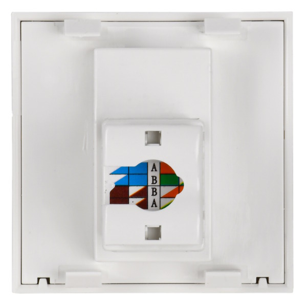 РКИ-20-00-П Розетка компьютерная RJ-45 UTP кат.5e (на 2 модуля) PRIMER белая