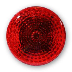 Оповещатель световой, сверхяркие светодиоды, питание ~220 В, 12 В, прозрачный красный корпус