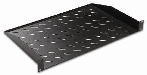 Полка консольная 19", 1U глубина 250мм, нагрузка до 25 кг, черная