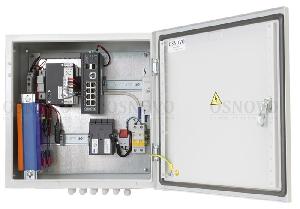 Уличный управляемый (L2+) коммутатор на 10 портов с термостабилизацией, резервным питанием и функцией мониторинга температуры/влажности/напряжения на базе уличной станции OS-44TB1. Порты: 1 x GE (10/100/1000Base-T) с PoE (до 90W, IEEE 802.3bt) + 7 x GE (10/100/1000Base-T) с PoE (до 30W) + 2 x GE SFP (1000Base-X). Суммарный бюджет PoE до 240W