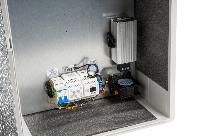 Шкаф термостатированный, 600х800х260мм, Нагреватель мощностью 60 Вт, -45 C …+50, корпус ударопрочный ABS пластик IP65