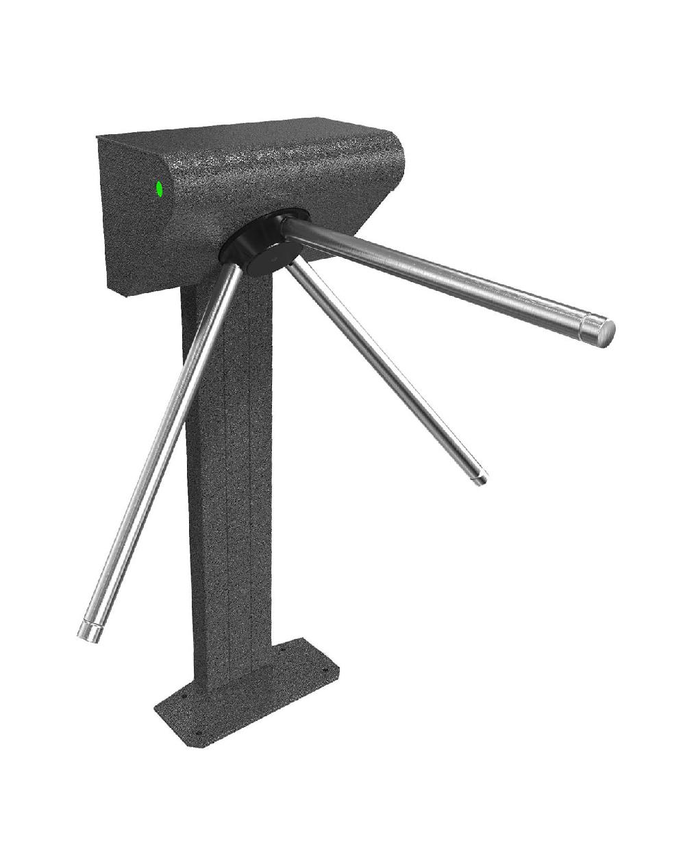 Электромеханический турникет (трипод), ширина прохода 745 мм, 12 В/1,5 А, световая индикация, пульт управления. Без преграждающих планок.