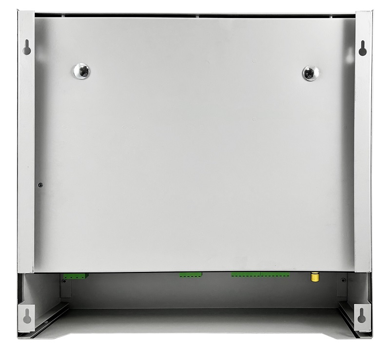 Тромбон-ПУ-8К (500Вт) - Прибор управления предназначен для построения системы оповещения и управления эвакуацией (СОУЭ) 3-го и 4-го типов. Оснащен встроенным усилителем мощности, системой резервного питания, 2 входа МЧС, гибкими настройками алгоритмов оповещения, интеллектуальной системой контроля всех линий связи, портом для подключения удаленных консолей Тромбон УК, интерфейсом RS-485 для подключения к ПК и сопряжения с системой безопасности АРМ "Орион Про". Прибор управления предназначен для построения системы оповещения и управления эвакуацией (СОУЭ) 3-го и 4-го типов. Оснащен встроенным усилителем мощности, системой резервного питания, 2 входа МЧС, гибкими настройками алгоритмов оповещения, интеллектуальной системой контроля всех линий связи, портом для подключения удаленных консолей Тромбон УК, интерфейсом RS-485 для подключения к ПК и сопряжения с системой безопасности АРМ "Орион Про".