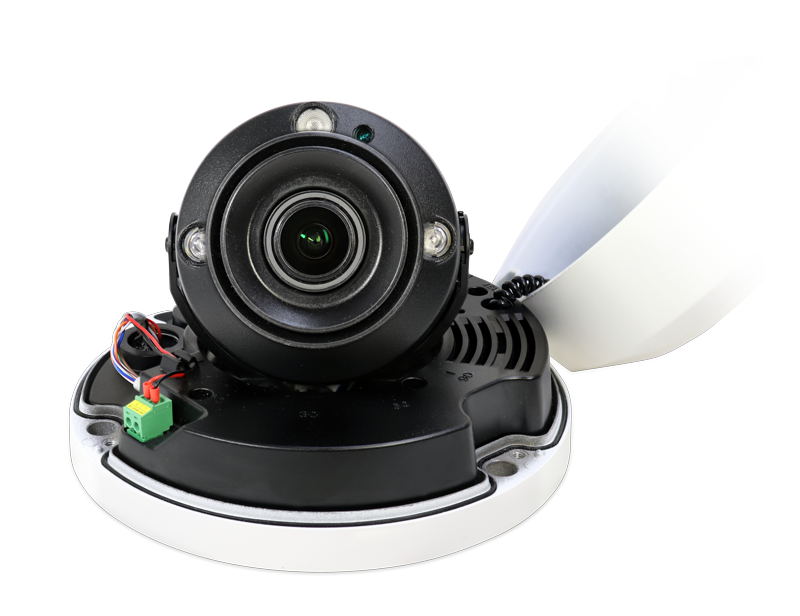 Купольная антивандальная видеокамера  2 Мп, 1/2,8'' КМОП; вариофокальный  объектив 2,7-13,5 мм моторизованный; H.265