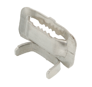 Скрепа монтажная, с зубьями, стальная