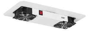 Вентиляторный блок для настенных шкафов серии TWC, 2 вентилятора, без шнура питания, серый