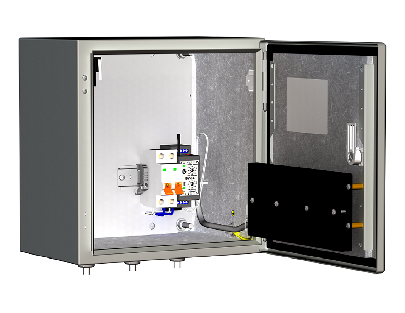 Термошкаф монтажный с обогревом. IP66. 220В. tраб от -60°C до +50°C. Pобогр - 66 Вт. 300x300x210мм.
