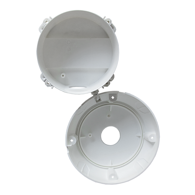 Универсальная монтажная коробка для видеокамер, 126х52, Максимальная нагрузка: 1,5 кг, Пластик, Цвет: Белая, IP66