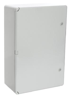 Корпус пластиковый с монтажной панелью ЩМП IP65 серая дверь 600х400х200