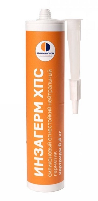 Герметик огнезащитный нейтральный силиконовый 400 мл ИНЗАГЕРМ ХПС