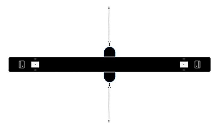 Скоростной турникет распашной (центральный модуль) Comet-S1000, нар на отказ 6 млн., инфр. дат. 8 пары., скор. отк. двери 0.8 сек., ширина прохода 900 мм. Цвет - серебро.