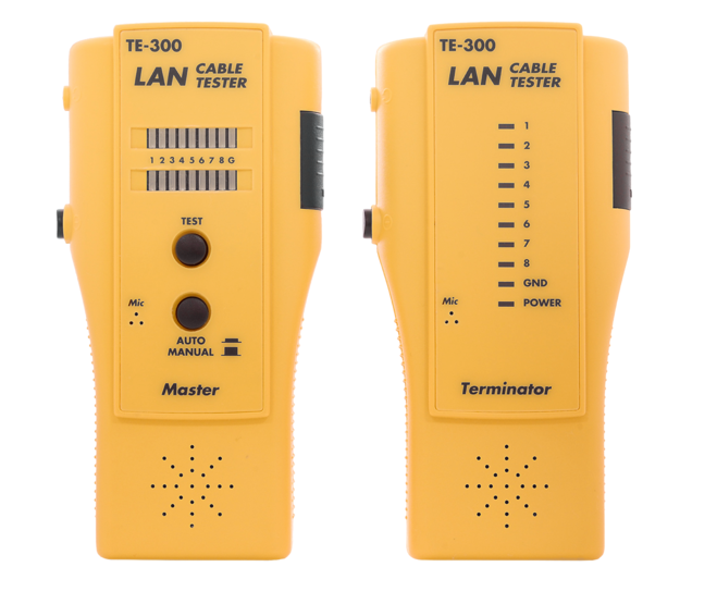 Кабельный тестер UTP/STP, BNC, RJ11, RJ12, RJ45, со встроенным переговорным устройством