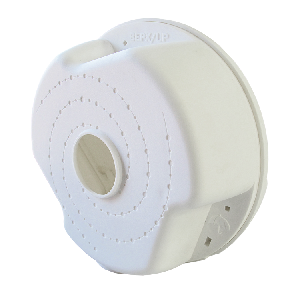 Универсальная монтажная коробка для видеокамер, 132х126х42, Максимальная нагрузка: 2,5 кг, Пластик, Цвет: Белая, IP55