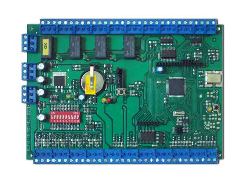 Базовый модуль контроллера Elsys-MB-Pro-2A-00-TП сетевой СКУД Elsys. Печатная плата. Напряжение питания 10…14 В постоянного тока. Ток потребления 250 мА.