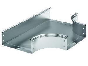 Ответвитель DPT T-образный горизонтальный 300х100 в комплекте с крепежными элементами и соединительными пластинами, необходимыми для монтажа