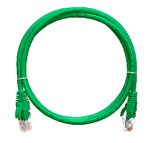 Коммутационный шнур U/UTP 4 пары, Кат.5е, 2хRJ45/8P8C, T568B, Molded, PVC, зелёный, 1м