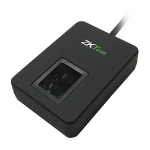 Настольный биометрический сканер USB, алгоритм ZKFinger V10.0, разрешение изображения 500 dpi, размер изображения 300 х 400 пикселей, формат RAW BMP JPG,  5V USB, -20 °C ~ +50 °C.