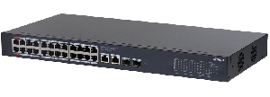 24-портовый гигабитный PoE коммутатор с функцией облачного управления, Порты: 24 RJ45 10/100/1000Мбит/с (PoE/PoE+/Hi-PoE),&nbsp;&nbsp;2 RJ45 10/100/1000Мбит/с (uplink), 2 SFP 1000Мбит/с (uplink); мощность PoE: порты 1~2 до 90Вт, порты 3~24 до 30Вт, суммарно до 375Вт; PoE watchdog, передача до 250м; питание: 100~240В(AC)