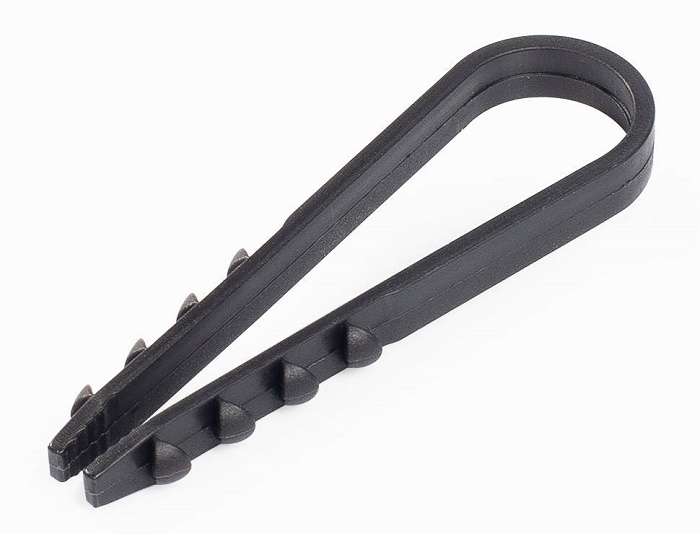 Дюбель-хомут (полипропилен) ДХ 11-18 (ч) FORTISFLEX (100 шт) черные