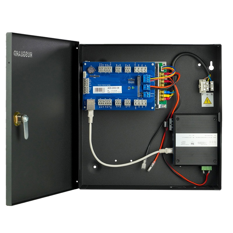 Сетевой контроллер, 1 000 000 ключей, 60 000 событий, Металлический корпус со встроенным блоком питания на 3А. Ethernet 100Base-TX, CAN-HS, RS-232, RS-485. Встроенный медиаконвертер 100Base-FX SC / SM 1310nm.