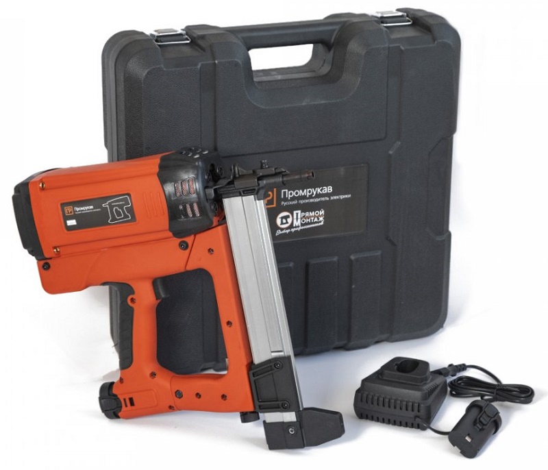 Газовый монтажный гвоздезабивной пистолет 90Дж 7,2В
