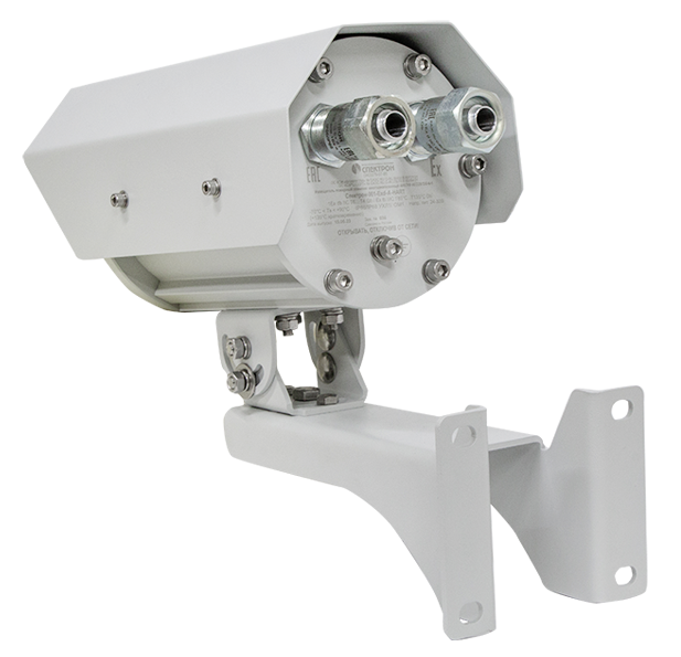 Взрывозащищенный 4 ИК/УФ извещатель пожарный пламени, дальность обнаружения по ТП-5 - 60 метров, по ТП-6 - 50 метров. Угол обзора 90°, Uпит - 24 ÷ 32В. Цифровой интерфейс по протоколу HART и Modbus/RTU, от -70°С до +135°С. IP66/IP68. 231х140х315. Корпус алюминиевый сплав. Маркировка взрывозащиты 1Ex db IIC T6...T4 Gb/Ex tb IIIC T85ºC...T135ºC Db.