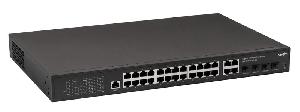 Управляемый L2+ коммутатор PoE Plus, 400Вт, порты: 24-Ethernet, 4-Uplink, 4-SFP