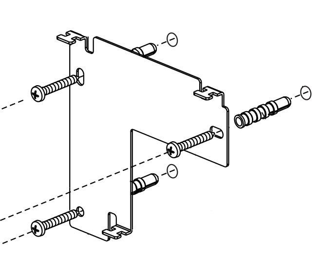 Монтажная пластина для&nbsp;&nbsp;крепления монитора VIZIT-M440C(CM) на стену