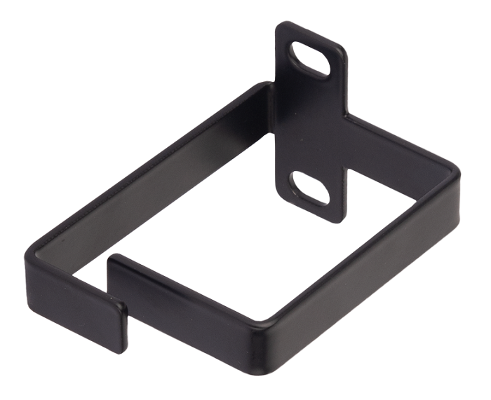 Кольцо для вертикальной разводки кабельных линий, 50х60мм, металлическое, черное