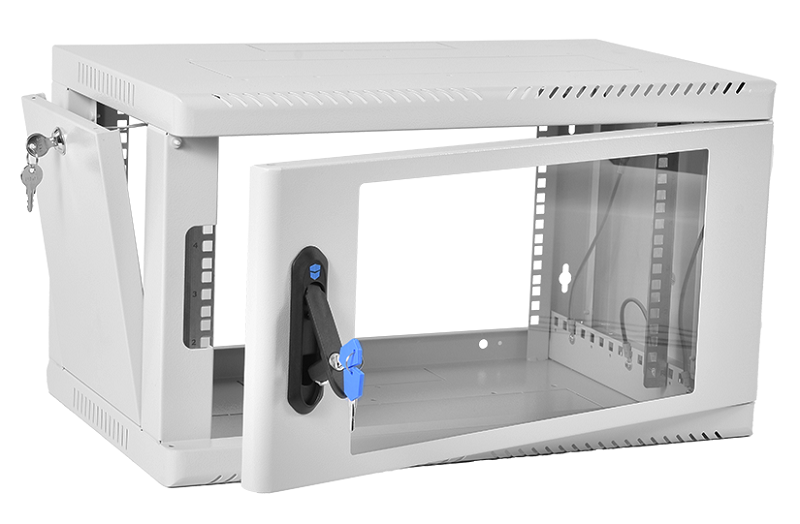 Шкаф телекоммуникационный настенный сварной 6U (600 × 350) съёмные стен