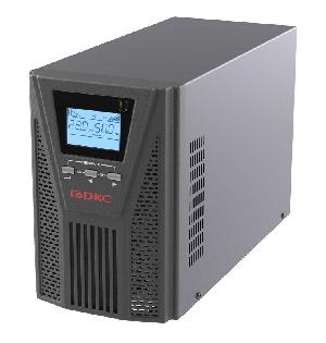 Онлайн ИБП ДКС серии Small Tower, 1000 ВА/900 Вт, 1/1, 2xSchuko, EPO, USB, RS-232, RJ45, без АКБ, 7 Ач