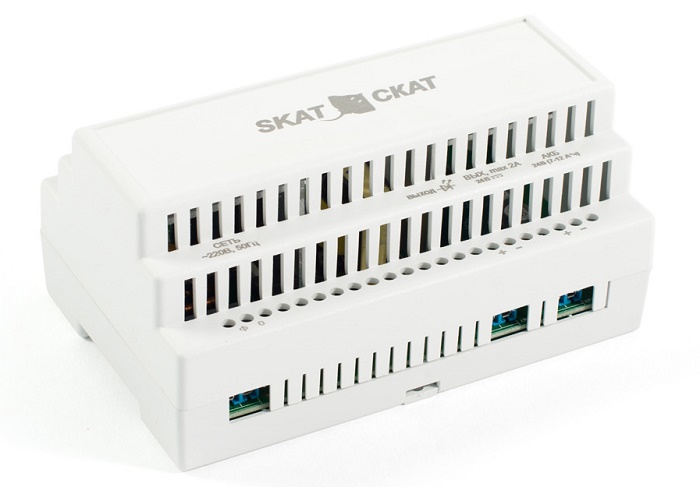 Источники бесперебойного питания 24В 2А пласт. корпус под DIN рейку Внешний АКБ