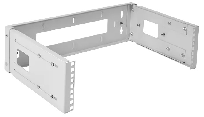 Кронштейн телекоммуникационный настенный 3U, регулируемая глубина 300...450 мм
