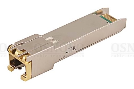 Медный SFP модуль Gigabit Ethernet с разъемом RJ45. Скорость 10/100/1000 Мбит/с. Интерфейс: SGMII. Расстояние передачи до 100 м. 13,8x13,7x68мм. 0…+70°С.