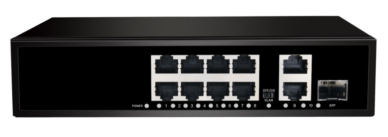 NLS-1211P - Коммутатор неуправляемый, 8*10/100/1000Мбит/с PoE (af/at), 2*10/100/1000Мбит/с RJ45, 1*100/1000Мбит/с SFP, DC52V/2.3A, PoE бюджет 120W Коммутатор неуправляемый, 8*10/100/1000Мбит/с PoE (af/at), 2*10/100/1000Мбит/с RJ45, 1*100/1000Мбит/с SFP, DC52V/2.3A, PoE бюджет 120W