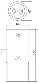 Электронный замок для шкафчиков с питанием от батареек